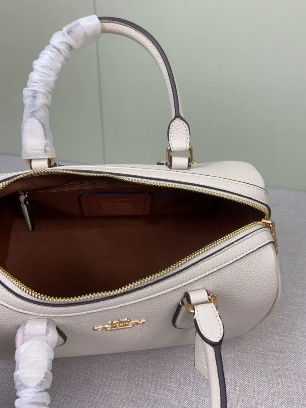 Coach Rowan Large Satchel Bag Leather CV960